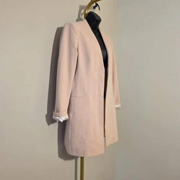 Calvin Klein Pink Collarless Blazer + Purple Ruffle Trim Short Sleeve - sz 8 Lot - Picture 3 of 11